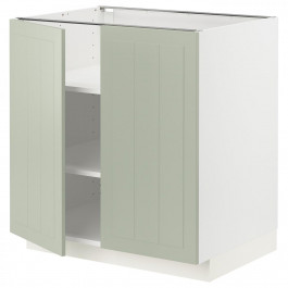 IKEA METOD Нижня шафа/полиці/2 дверцята, білий/Stensund світло-зелений, 80x60 см (794.868.38)