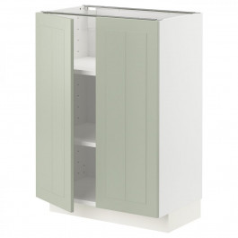 IKEA METOD Нижня шафа/полиці/2 дверцята, білий/Stensund світло-зелений, 60x37 см (594.876.12)
