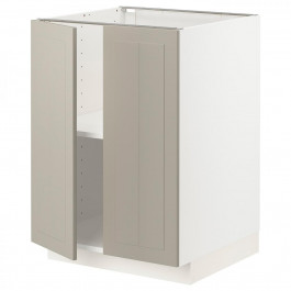 IKEA METOD Нижня шафа/полиці/2 дверцята, білий/Stensund beige, 60x60 см (994.621.86)