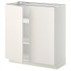 IKEA METOD Нижня шафа/полиці/2 дверцята, білий/Veddinge білий, 80x37 см (594.554.56) - зображення 1