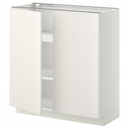 IKEA METOD Нижня шафа/полиці/2 дверцята, білий/Veddinge білий, 80x37 см (594.554.56)