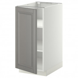 IKEA METOD Нижня шафа/полиці, білий/сірий Bodbyn, 40x60 см (694.616.59)