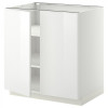 IKEA METOD Нижня шафа/полиці/2 дверцята, білий/Ringhult білий, 80x60 см (894.587.50) - зображення 1