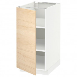 IKEA METOD Нижня шафа/полиці, білий/аскерсунд світлий ясен, 40x60 см (894.571.28)