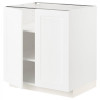 IKEA METOD Нижня шафа/полиці/2 дверцята, Enkoping білий/біла імітація дерева, 80x60 см (494.733.66) - зображення 1