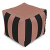 iQmebel Пуф Кубик Полосатий Оксфорд розмір Стандарт+ Кава + Чорний (092140) - зображення 1
