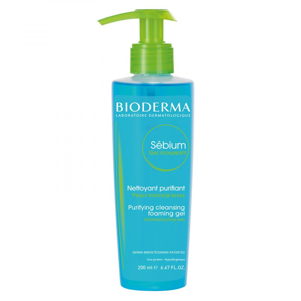 Bioderma Гель  Sebium Очищающий 200 мл (3401578653709) - зображення 1