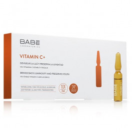 BABE Laboratorios Ампулы-концетрат  Vitamin C+ для депигментации с антиоксидантным эффектом 10 x 2 мл (8436571630353)