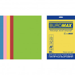 BuroMax Euromax А4, 80г/м2, INTENSIVE, 5цв., 20л. (BM.2721320E-99)