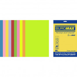 BuroMax Euromax А4, 80г/м2, NEON+INTENSIVE, 10цв., 50л. (BM.2721850E-99)