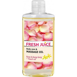 Fresh Juice Олія для догляду та масажу  Троянда та іланг-іланг з персиковою олією 150 мл (4823015928789)