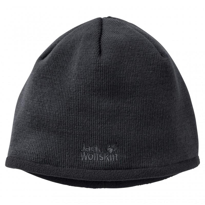 Jack Wolfskin Шапка  Stormlock Logo Knit Cap 1910371-6000 M Черная (4060477965185) - зображення 1