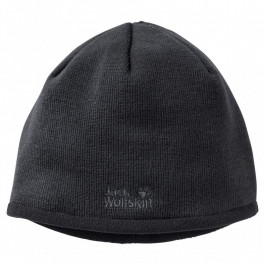   Jack Wolfskin Шапка  Stormlock Logo Knit Cap 1910371-6000 M Черная (4060477965185)