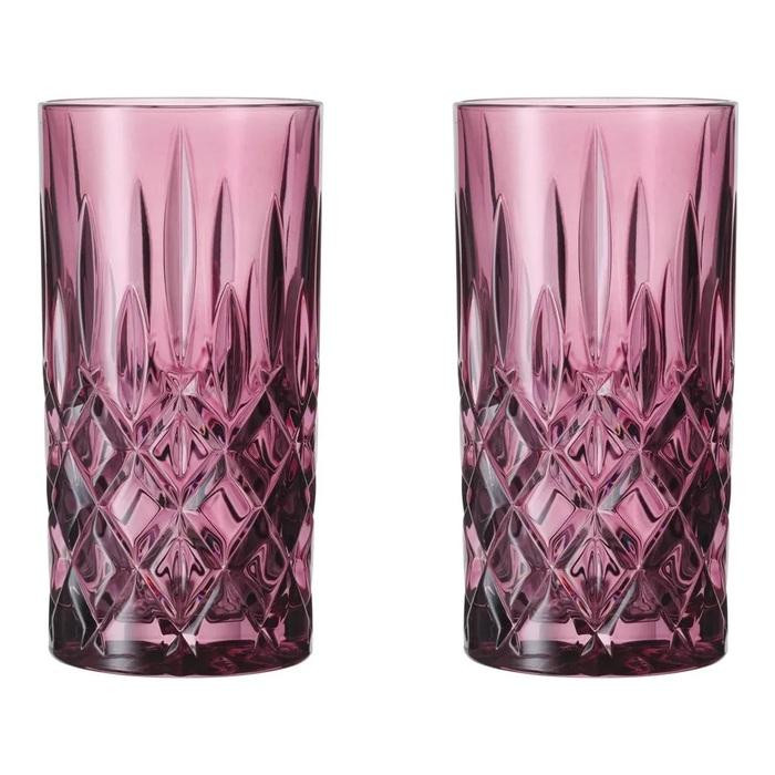 Nachtmann Набір склянок для лонгдринків 395 мл 2 предмети розовий Noblesse (105442) - зображення 1