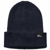 Jack Wolfskin Шапка жіноча  Essential Beanie 1910881-1010 One Size Темно-синя (4064993575019) - зображення 1