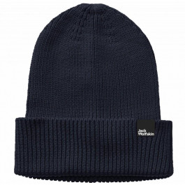   Jack Wolfskin Шапка жіноча  Essential Beanie 1910881-1010 One Size Темно-синя (4064993575019)