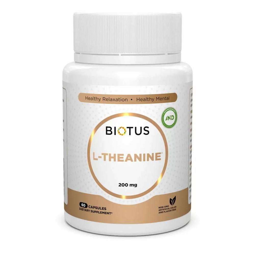 Biotus L-теанін (L-Theanine) 200 мг 60 капсул - зображення 1