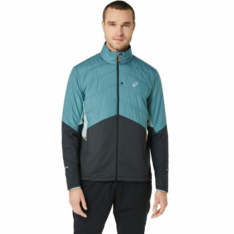 Asics Ветровка  Winter Run Jacket 2011C883-400 L Бірюзовий/Сірий (4550456714960) - зображення 1