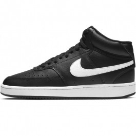 Nike Кеди wmns  court vision mid (CD5436-001) 7.5 Чорний, Білий