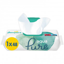 Pampers Детские влажные салфетки Aqua Pure 48 шт (8001090603326)
