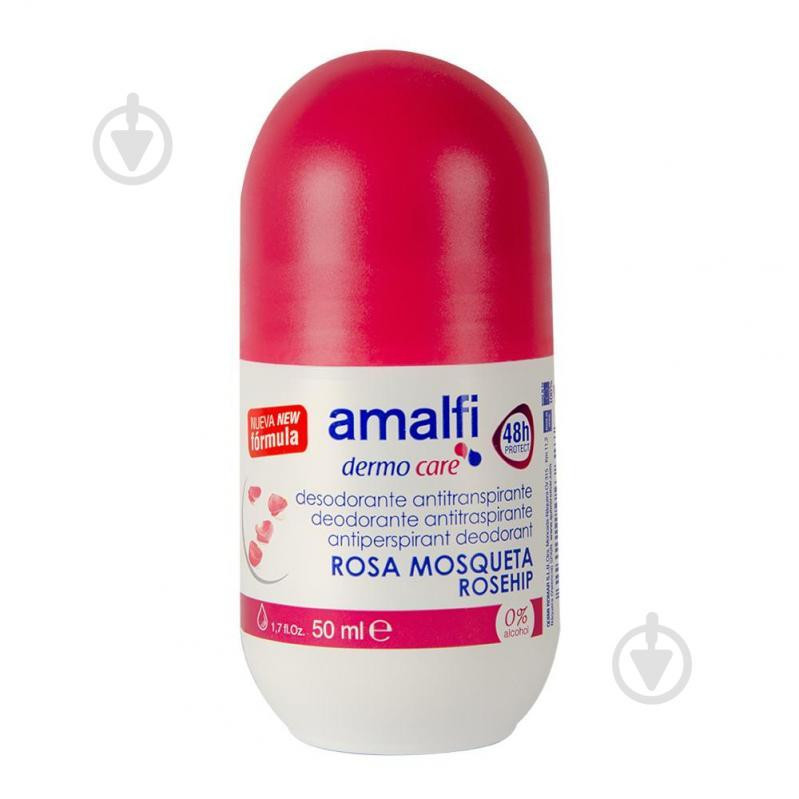 Amalfi Роликовый дезодорант  Rosa Mosqueta 50 мл (8414227043627) - зображення 1
