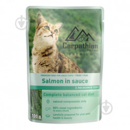 Carpathian Pet Food з лососем у соусі 100 г (4820111141357)