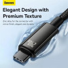 Baseus Tungsten Gold Fast Charging Data USB-C to USB-C 240W 1m Black (CAWJ040001) - зображення 2