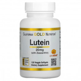 California Gold Nutrition Лютеїн з зеаксантином (Lutein/Zeaxanthin) 20 мг / 1 мг 120 капсул