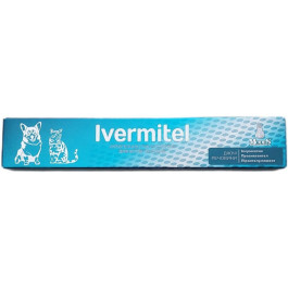 Modes Антигельмінтна суспензія  Ivermitel для собак та кішок зі смаком м'яса 10 мл (ЗС000282)
