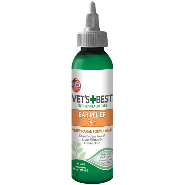 Vet's Best Лосьйон  Ear Relief Dry для догляду за вухами для собак 118 мл (vb10022) - зображення 1