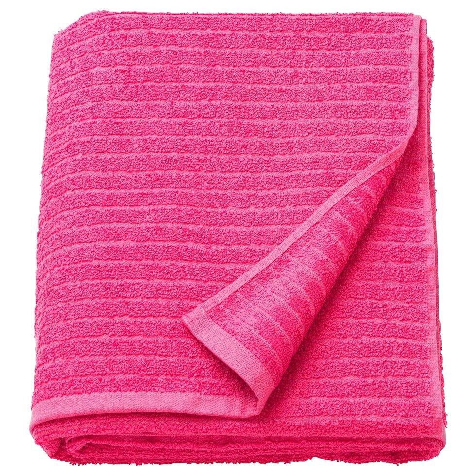 IKEA VAGSJON Банний рушник, світло-рожевий, 100х150 см (805.710.86) - зображення 1
