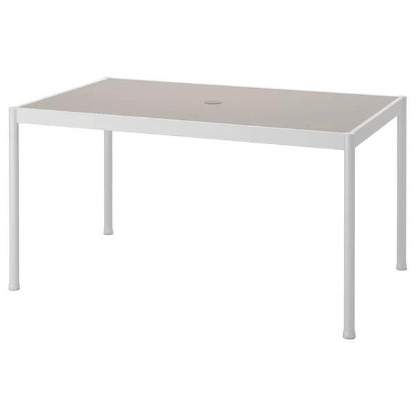 IKEA SEGERON, 905.108.13, Стіл, для саду, білий, бежевий, 91х147 см - зображення 1