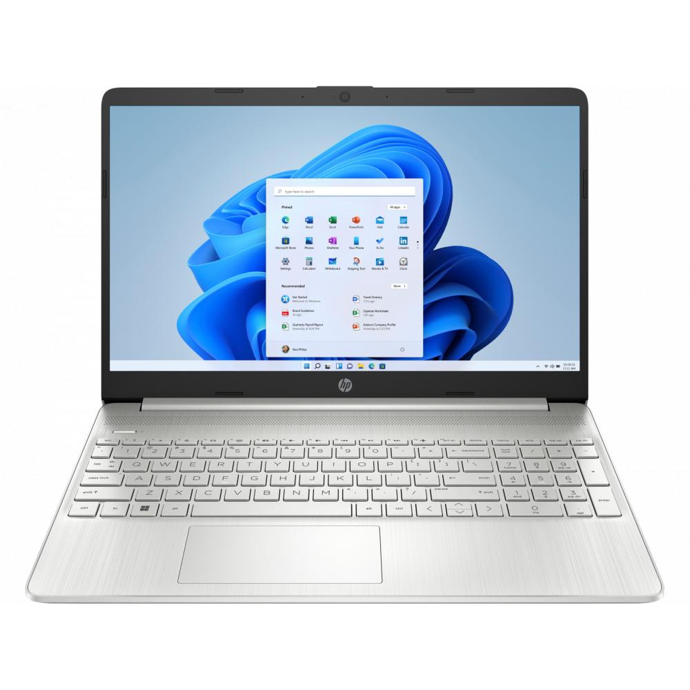 HP 15s-fq2036ua Natural Silver (4Z842EA) - зображення 1