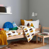 IKEA BRUMMIG Підковдра та наволочка малюнок ведмедя жовтий/коричневий 150x200/50x60 см ( - зображення 2
