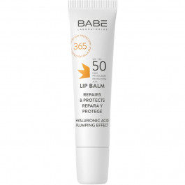 BABE Laboratorios Сонцезахисний бальзам для губ  Sun Protection SPF 50 з гіалуроном 15 мл