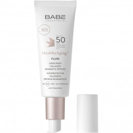 BABE Laboratorios Сонцезахисний супер флюїд  Healthy Aging SPF 50 з колагеном і пептидами 40 мл