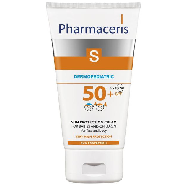 Pharmaceris Сонцезахисний крем для обличчя та тіла дітей і новонароджених  S Sun Protection SPF50+ 125 мл (59007 - зображення 1