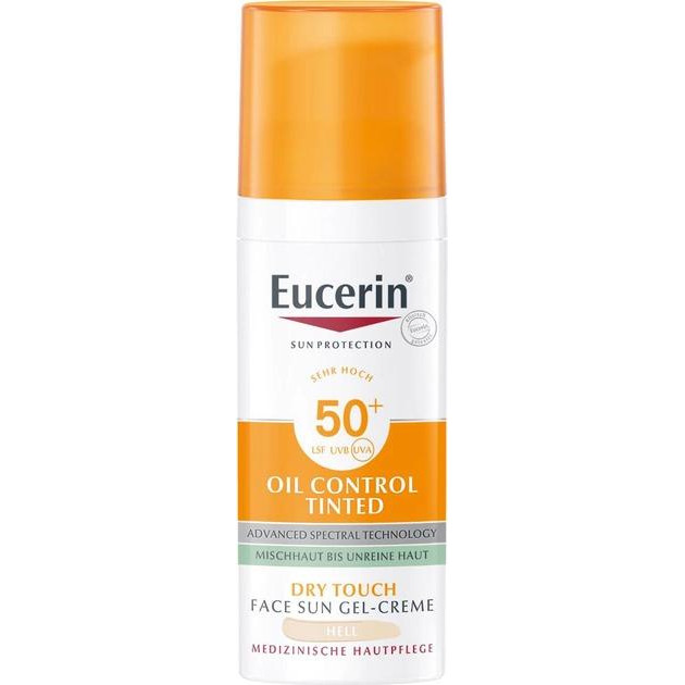 Eucerin Сонцезахисний гель-крем для обличчя  Oil Control з тонуючим ефектом для комбінованої та проблемної ш - зображення 1
