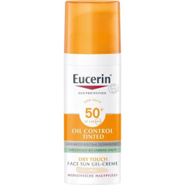Eucerin Сонцезахисний гель-крем для обличчя  Oil Control з тонуючим ефектом для комбінованої та проблемної ш