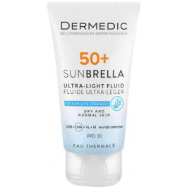 Dermedic Ультралегкий захисний флюїд  Sunbrella SPF 50+ для сухої та нормальної шкіри 40 мл (5901643177546)