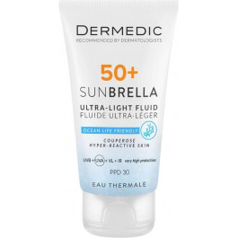 Dermedic Ультралегкий захисний флюїд  Sunbrella SPF 50+ для судинної та гіперактивної шкіри 40 мл (5901643177