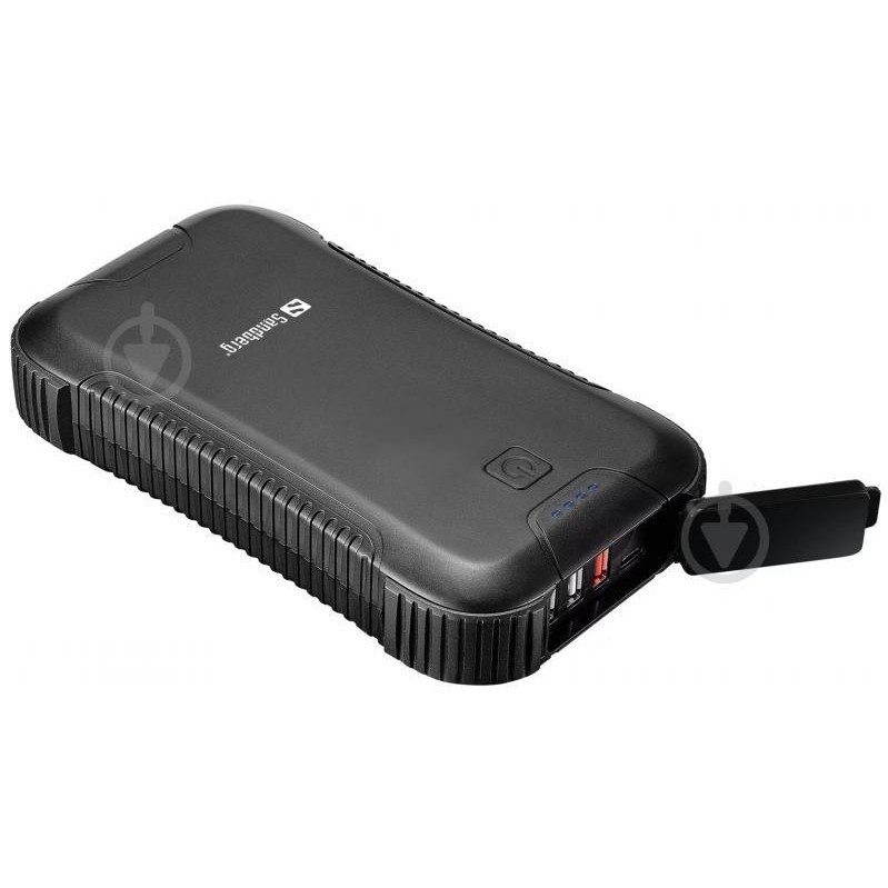 Sandberg 30000mAh PD/45W QC/3.0 USB-C USB-A*3 8 LED flashlight (420-48) - зображення 1