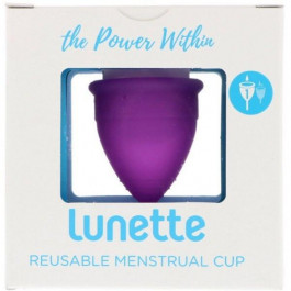 Lunette Менструальний ковпачок багаторазового використання модель 1 для легких та нормальних виділень фіолет