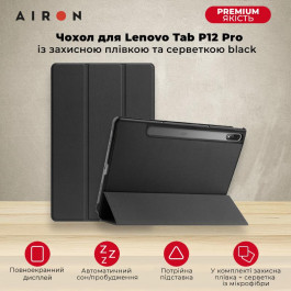 AIRON Premium Lenovo Tab P12 Pro + Film black (4822352781108)