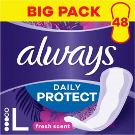 Always Щоденні прокладки  Daily Protect Long Свіжий аромат 48 шт.