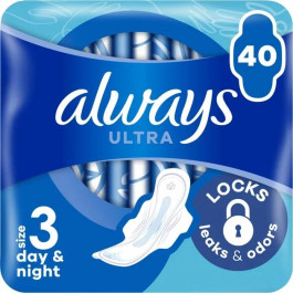Always Гігієнічні прокладки  Ultra Day&Night (Розмір 3) 40 шт.