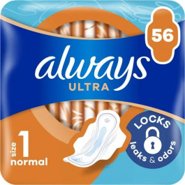 Always Гігієнічні прокладки  Ultra Normal (Розмір 1) 56 шт.
