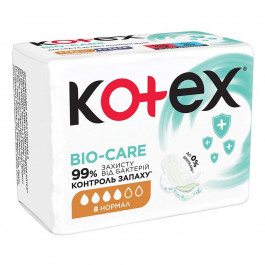 Kotex Гігієнічні прокладки  Bio Care Normal 8 шт.