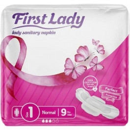 First Lady Гігієнічні прокладки  Ultra Normal 1 з крильцями 3 краплі 9 шт.