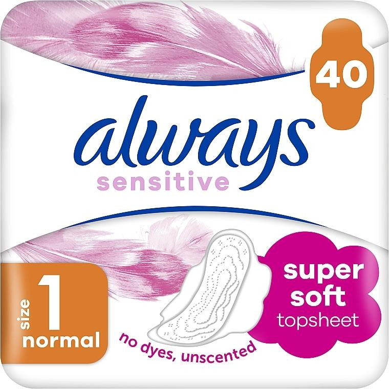 Always Гігієнічні прокладки  Sensitive Normal Plus Quatro Розмір 1 40шт - зображення 1